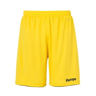 Imagen de Kempa Emotion Shorts Pantalones cortos, Hombre, Multicolor (Amarillo/Negro), 3XS