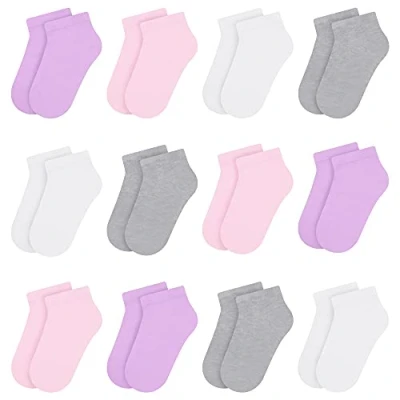 Imagen de Libella 12 pares Calcetines Lindo Verano de Divertidos Ocasionales con corazones, rayas y puntos vistoso 2805 23 26