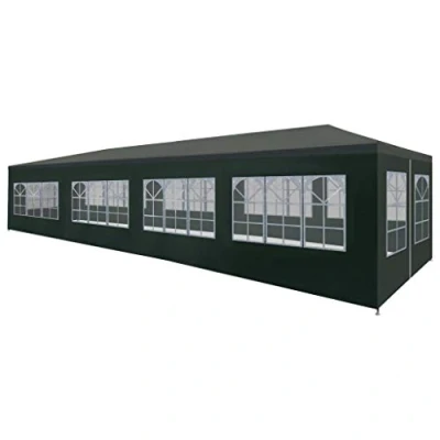 Imagen de vidaXL Carpa Celebraciones 3x12 Verde Toldo Marquesina Cenador Tienda Cubierta