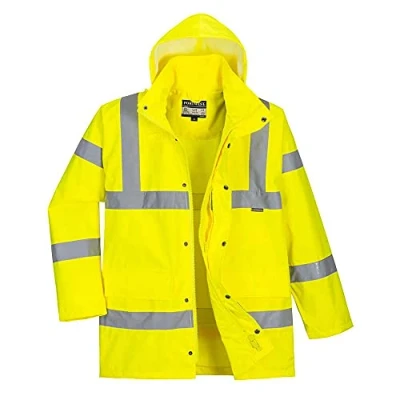 Imagen de Portwest Parka De Alta Visibilidad, Transpirable, Tamaño: L, Color: Amarillo, RT60YERL