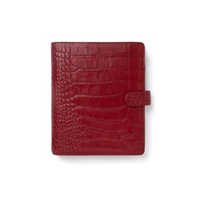 Imagen de Filofax Organizador de cocodrilo clásico tamaño A5, color cereza