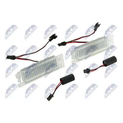 Imagen de NTY ELP PL 000 Luz Matricula con portalámparas OPEL: Astra H GTC, Hatchback, Corsa D Hatchback