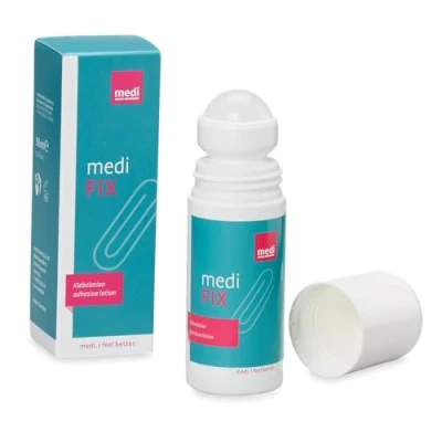 Imagen de medi Fix Barra de pegamento suave para la piel, 6 x 50 ml, medias compresión, proporciona un agarre seguro las cuidado con piel