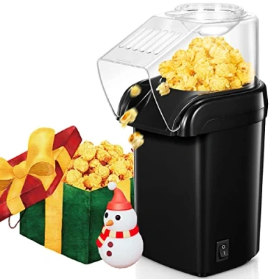 Imagen de 1200w Palomitero,MáQuina Para Hacer Palomitas FáCil De Usar,ExplosióN RáPida En 2 Minutos,Sin Grasa Ni Aceite, Incl. Cuchara Medidora MaíZ,Para PelíCulas Caseras Y Fiestas Navidad