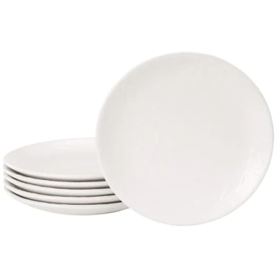 Imagen de Navaris Platos Hondos Blancos 6x Juego de Ceramica 20 cm Set Ensalada Sueltos Apto para Microondas Lavavajillas y Horno Vajilla Blanco lino