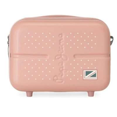 Imagen de Pepe Jeans Laila Neceser Adaptable con Bandolera Rosa 29x21x15 cms Rígido ABS 9,14L