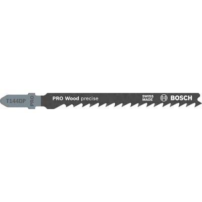 Imagen de Bosch Professional 100 x Hojas de Sierra calar T 144 DP Precision for Wood (para Madera blanda, corte recto, accesorios calar)