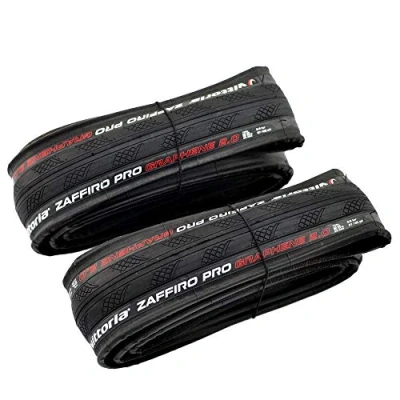 Imagen de Vittoria Zaffiro Pro G2.0 Graphene Folding Clincher Tire 700x25C, Black, 2 Tire, VT2092