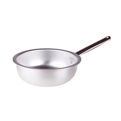 Imagen de Agnelli ALMA111BM36 Sartén para saltear Pasta y arroz con Mango Tubular de Acero Inoxidable, Aluminio Profesional 3 mm, 36 cm