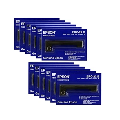 Imagen de Epson Original (erc 22b) 12 Unidades Negro Cartucho de Cinta para: m 180, 181, 183, 185 (e65103)