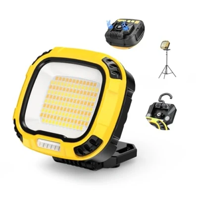 Imagen de Smiling Shark Linterna Taller, 4000 Lumen Luz de Trabajo LED Recargable Magnético Impermeable Iluminación Work Light Cámping Coche Autos Inspeccion
