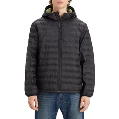 Imagen de Levi&#039;s Pierce Packable Jacket Hombre, Jet Black, XS