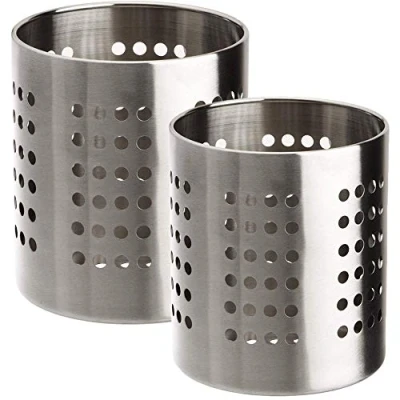 Imagen de MGE Escurridor de Cubiertos Soporte para Portacubiertos Acero Inoxidable Set 2 Plata