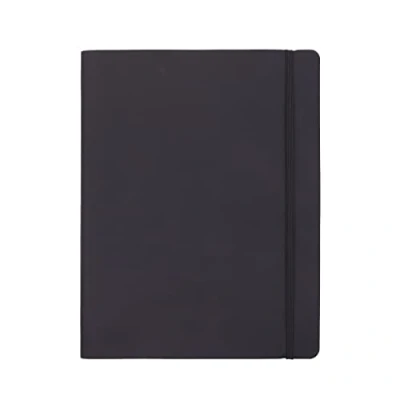 Imagen de Amazon Basics Cuaderno en blanco de tapa blanda, tamaño XL, 25 x 20 cm, Negro