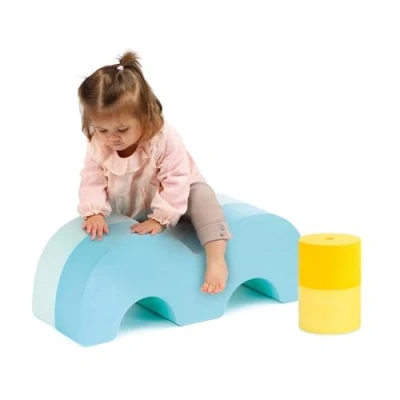 Imagen de Ludi Bloques de motor 2 módulos escalables espuma a partir 12 meses para imaginar cualquier tipo ejercicio, coordinación y equilibrio, material suave, ligero, resistente, 60 x 21 18
