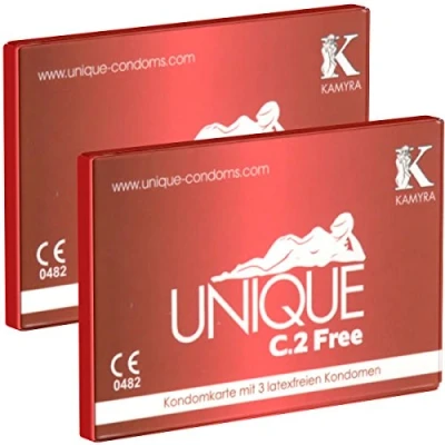 Imagen de Kamyra Unique Free Condom Cards 6 preservativos sin latex