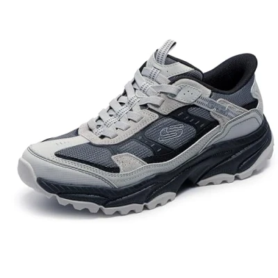 Imagen de Skechers Slip ins Manos Libres Vigor en, Zapatillas Hombre, Gris Textil Sintético Borde Negro, 41 EU