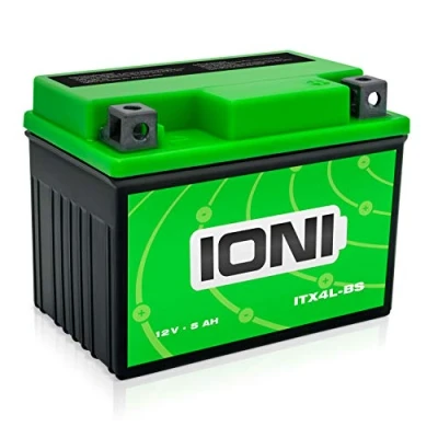 Imagen de IONI ITX4L BS / SLA4L 12V 5Ah AGM Batería compatible con YB4L B YTX4L sellada sin mantenimiento ScooterBatería adecuada para el 99% de los scooters