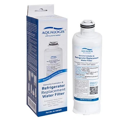 Imagen de Aqualogis Filtro de agua para refrigerador compatible con Samsung DA97 17376B, 08006C, HAF Qin, Qin/EXP (individual)