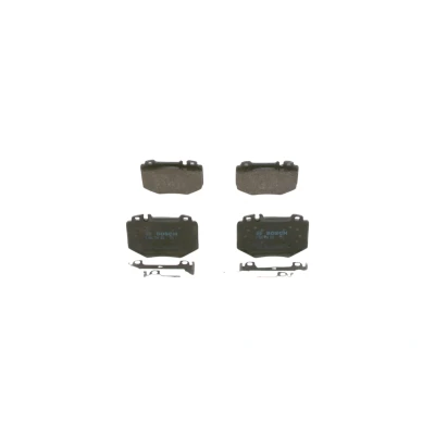 Imagen de BOSCH 0 986 494 352 Juego de pastillas freno Low Metallic Chapa antichirridos, con instrucciones montaje MERCEDES BENZ: Clase S Berlina