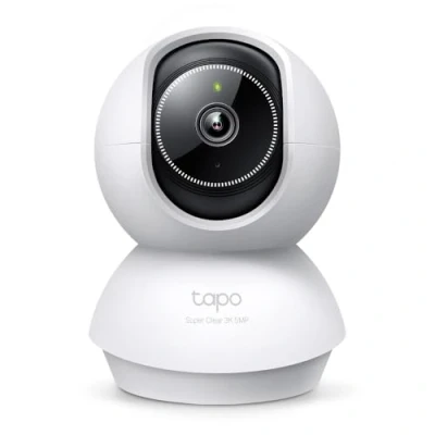 Imagen de Tapo C230 Smart Pan/Tilt AI Cámara Wi Fi de seguridad para el hogar 3K 5MP 1620p, audio bidireccional, control voz, visión nocturna, detección llanto bebé, seguimiento movimiento,