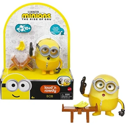 Imagen de Mattel Minions Figuras traviesas y revoltosas Bob, HiYah