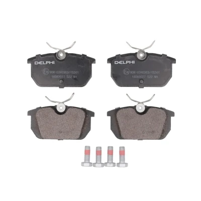 Imagen de DELPHI LP522 Juego de pastillas freno no preparado para indicador desgaste Chapa antichirridos con accesorios ALFA ROMEO: 156 Sportwagon