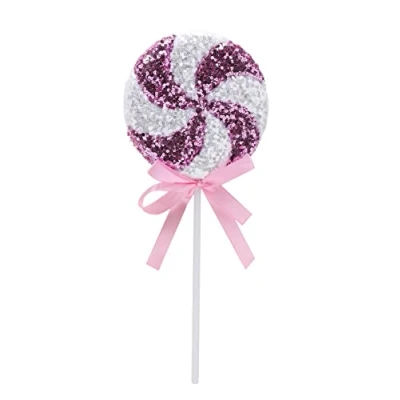 Imagen de Christmas Concepts® 36cm Giant Sparkly Sequin Lollipop Decoración navideña Adornos para árboles de Navidad 5 Colores Disponibles