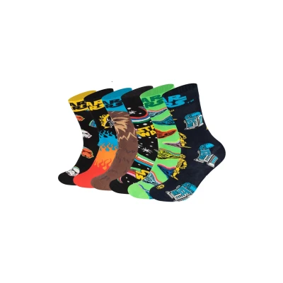 Imagen de Happy Socks STAR WARS 6 PACK GIFT Unisex SET Calcetines, Talla: 41 46, White
