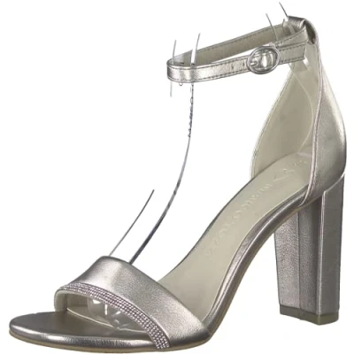 Imagen de MARCO TOZZI Mujer 2 28022 30, Sandalia con talón, Platinum Comb, 38 EU