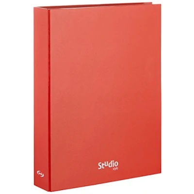 Imagen de Pardo 921202 Carpeta cartón forrada,anillas 2/25mm con diseño studio, color rojo