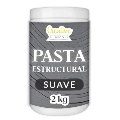 Imagen de Creative Deco Pasta Estructural de Textura Suave 2 kg Gris Oscuro para Proyectos Artísticos Pintura Acrílica Fácil Usar con Espátula Crear Efectos 3D, Estructuras, Texturas