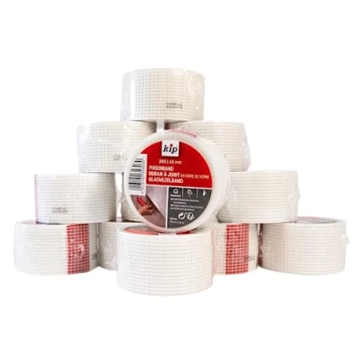 Imagen de kip 12 rollos de cinta adhesiva para juntas 243 03, sellado fibra vidrio sellar juntas, 48 mm x 20 m