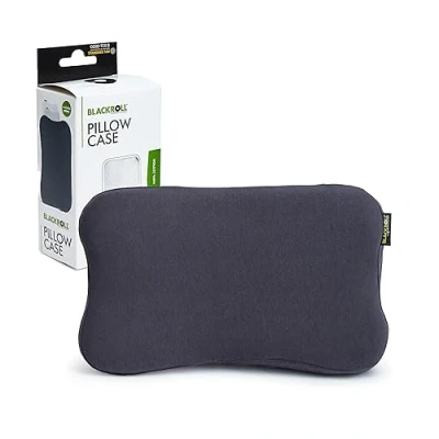Imagen de BLACKROLL® Pillow Case Jersey Funda de Almohada 30 x 50 cm para Recovery Pillow, Suave algodón, indeformable, sin Arrugas, Color Antracita