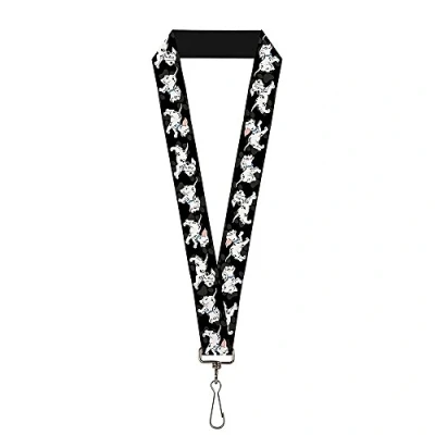Imagen de Buckle Down Cordón 1.0 Dálmatas Running/Paws Negro/Gris/Blanco/Bla Llavero, Multicolor, Talla única Unisex Adulto