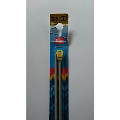 Imagen de Prym Agujas De Tejer Aluminio, 35 cm Largo x 3,50 mm Grosor, Plata