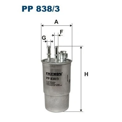 Imagen de Filtro combustible FILTRON PP 838/3