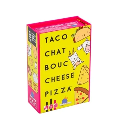Imagen de Blue Orange Taco Chat Bouc Cheese Pizza Juego de Mesa y Cartas Ambiente rapidez Ideal para divertirse en Familia o Amigos la Noche 2 a 8 Jugadores, Partir años