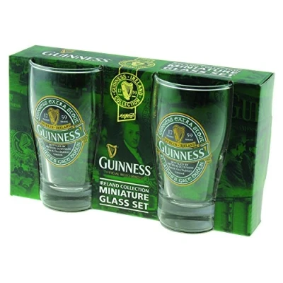 Imagen de Guinness Irlanda colección coronas en miniatura de vidrio , 2 unidades