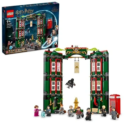 Imagen de LEGO 76403 Harry Potter Ministerio de Magia, Película La Orden del Fénix, Maqueta para Construir, 12 Minifiguras Incluyen a Harry, Ron y Hermione, Juguete Modular Transformable, Regalo Coleccionable
