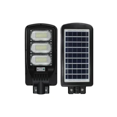 Imagen de Farola Solar LED Modelo G 100W con Sensor de Movimiento y Batería LiFePO4 para Iluminación Exterior Eficiente Sostenible