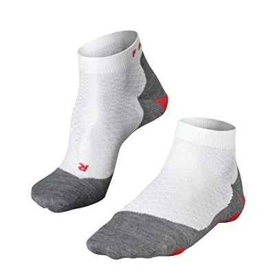 Imagen de FALKE RU5 Race Short W Sso hilo funcional antiampollas 1 par, Calcetines para correr Mujer, Blanco White Mix 2020, 41 42