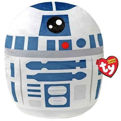 Imagen de TY R2D2 Disney Star Wars Squish A Boos 10 Pulgadas, con Licencia Beanie Baby Soft Plug, Coleccionable Peluche