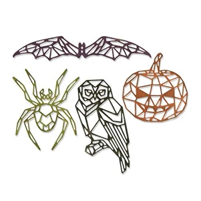 Imagen de Sizzix Troquel Thinlits Die Set 4 piezas Halloween geométrico