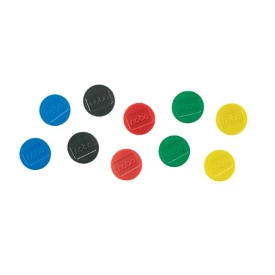 Imagen de Nobo Imanes para Pizarra Blanca, 32 mm, Paquete de 10, 1915304, Variedad Colores