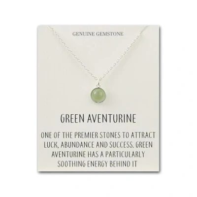 Imagen de Philip Jones Collar de Aventurina Verde con Tarjeta Cita