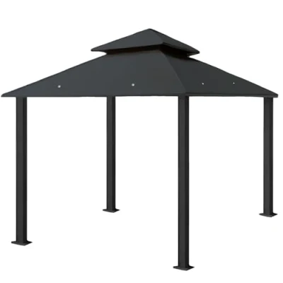 Imagen de freigarten.de Techo de repuesto para carpa 3 x m, color arena, antiguo, resistente al agua, material: Panamá PCV suave, 370 g/m², extrafuerte, modelo 6 (antracita)