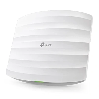 Imagen de TP Link EAP110 Punto de Acceso Inalámbrico N300Mbps, WiFi Empresarial, Integración SND,Montable en Techo, Soporta PoE pasivo, a la Nube, Puerto Fast Ethernet