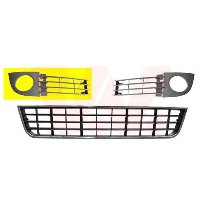 Imagen de VAN WEZEL 0317594 Rejilla Parachoques con orificio(s) para faros antiniebla Delante, derecha AUDI: A6 C5 Berlina, Avant