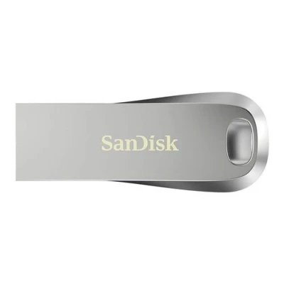 Imagen de Memoria USB 128GB SanDisk Ultra Luxe, 3.2, 400MB/s, Protección por Contraseña, Diseño metálico, Plata